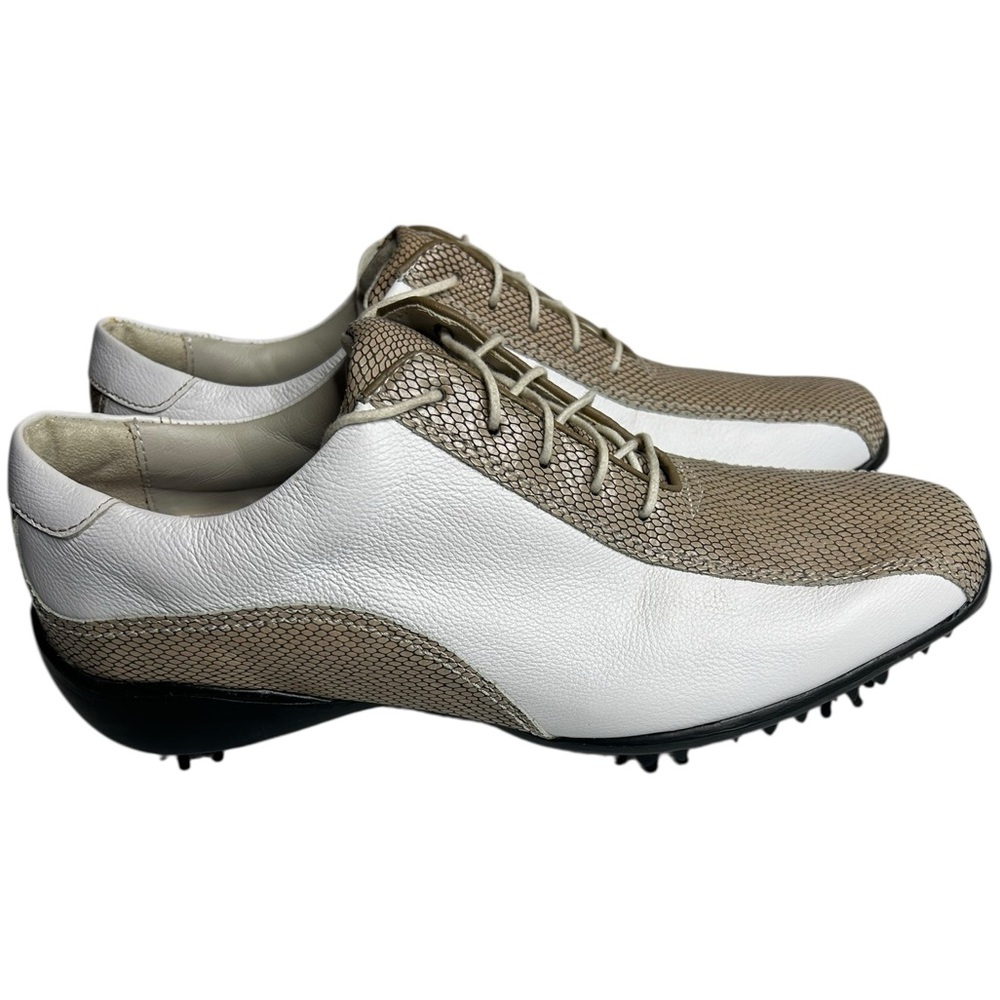 FootJoy LoPro Collection Women’s Golf Shoes Snake Print White Size 9.5M‎